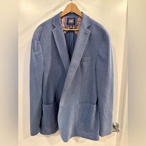 Savile Row Ganton Blazer Jacket (XL, Sky Blue)